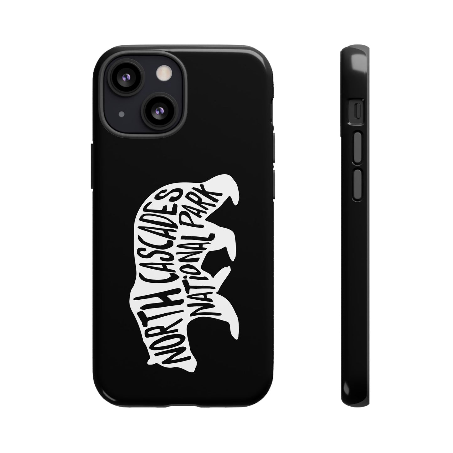 North Cascades National Park Phone Case - Black Bear Design