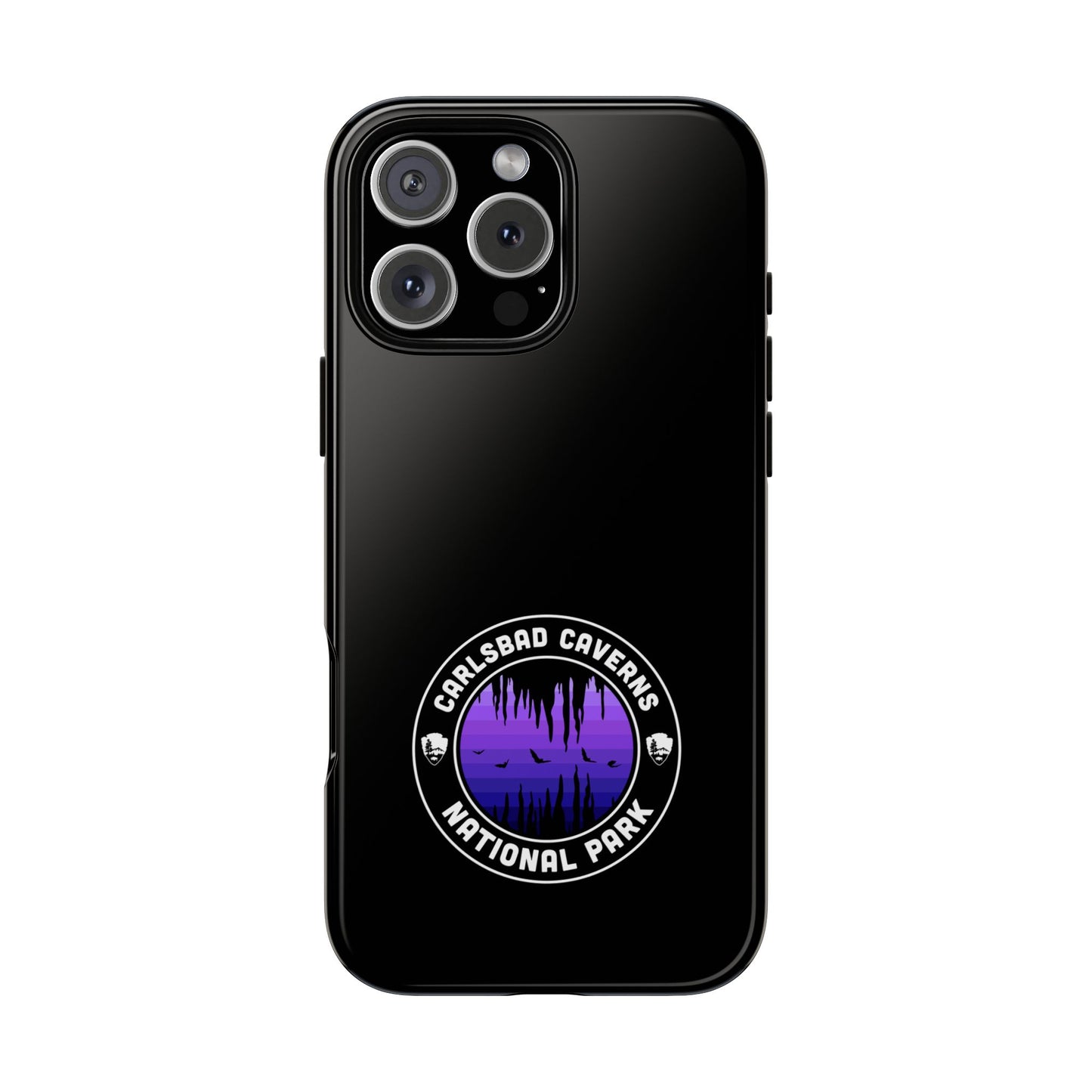 Carlsbad Caverns National Park Phone Case - Round Emblem Design