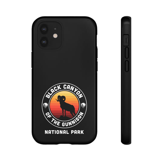 Black Canyon of the Gunnison National Park Phone Case - Round Emblem Design