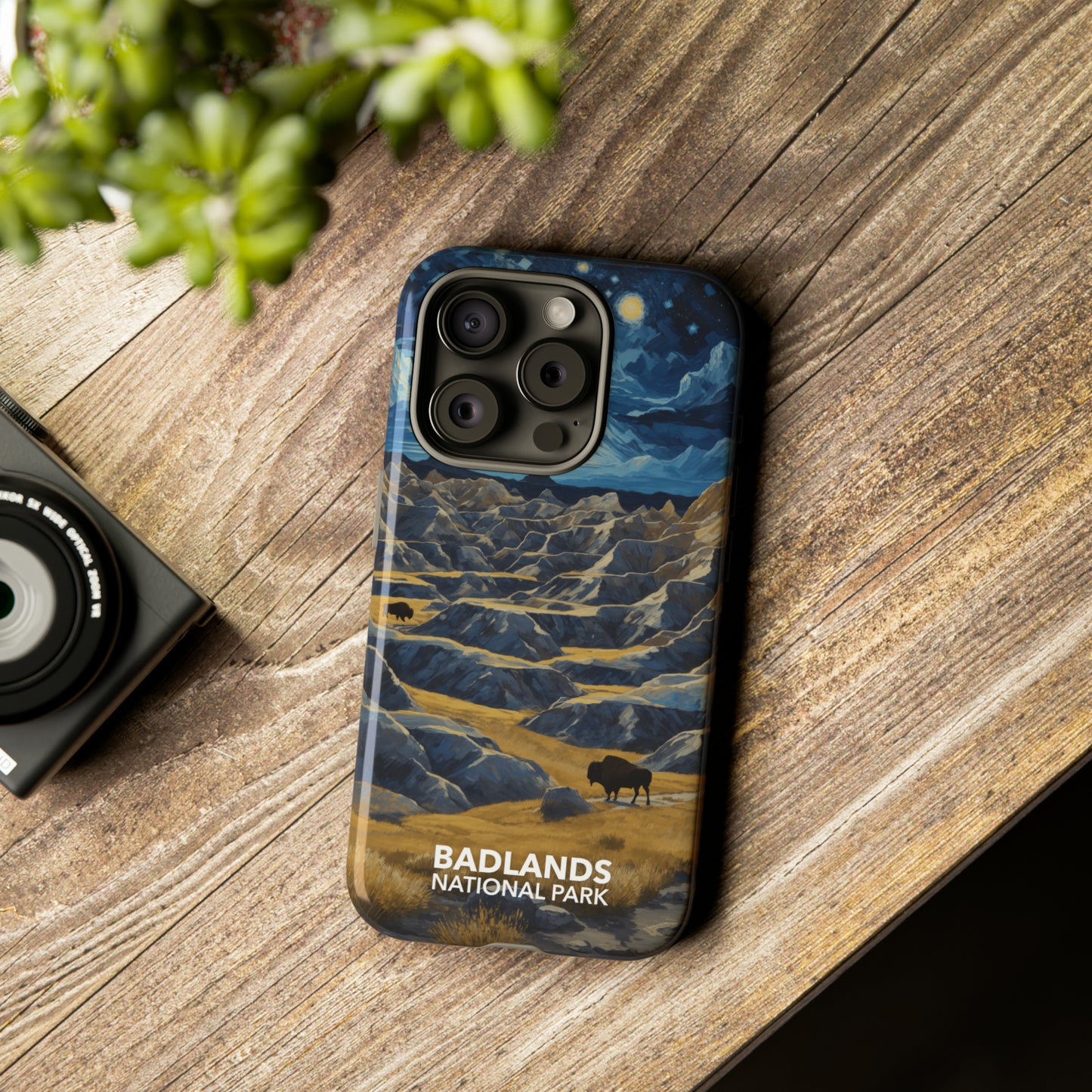 Badlands National Park Phone Case - Starry Night