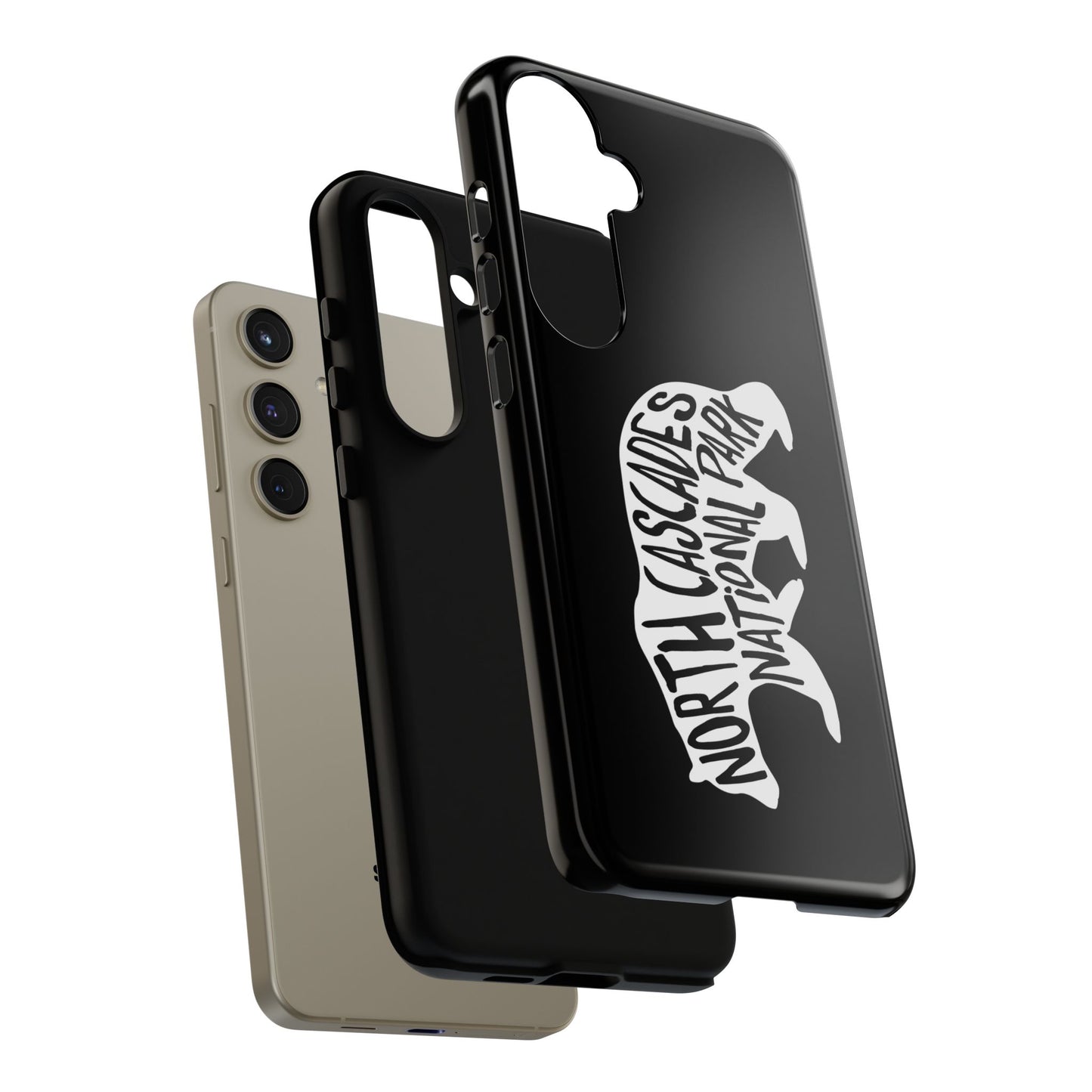 North Cascades National Park Phone Case - Black Bear Design