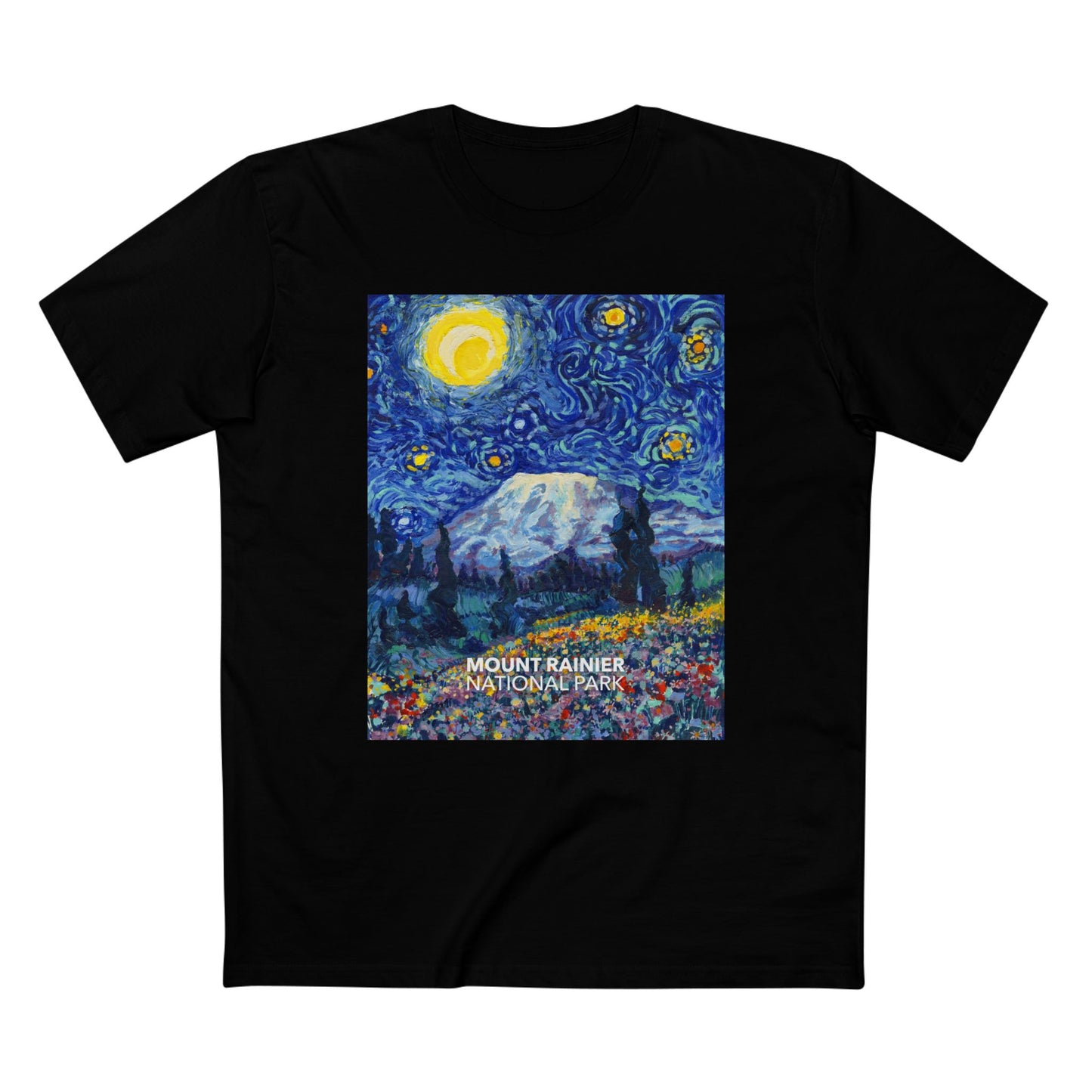 Mountain Rainier National Park T-Shirt - The Starry Night