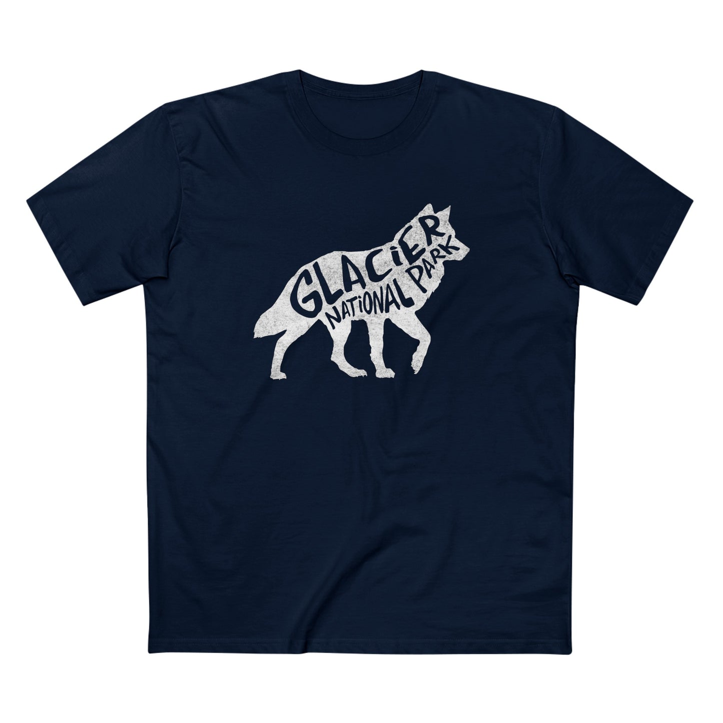 Glacier National Park T-Shirt - Gray Wolf