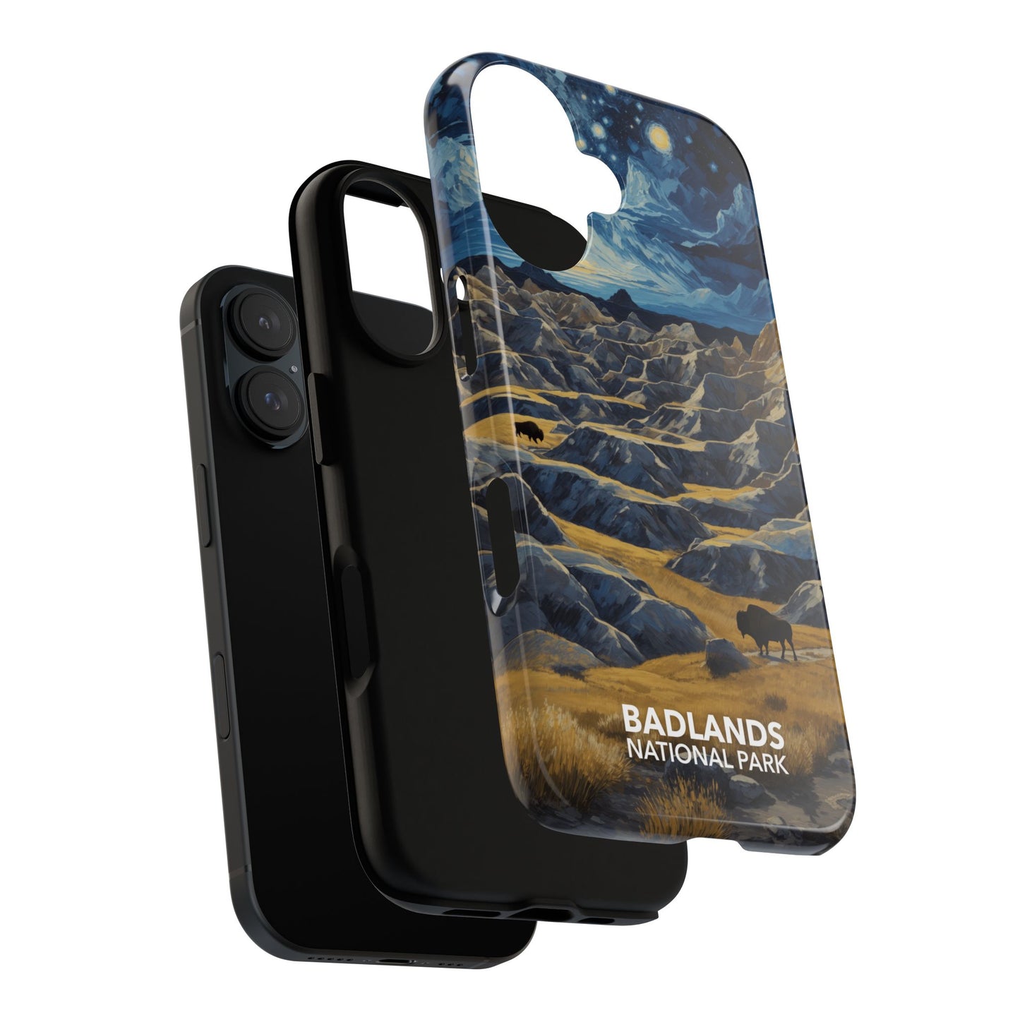 Badlands National Park Phone Case - Starry Night