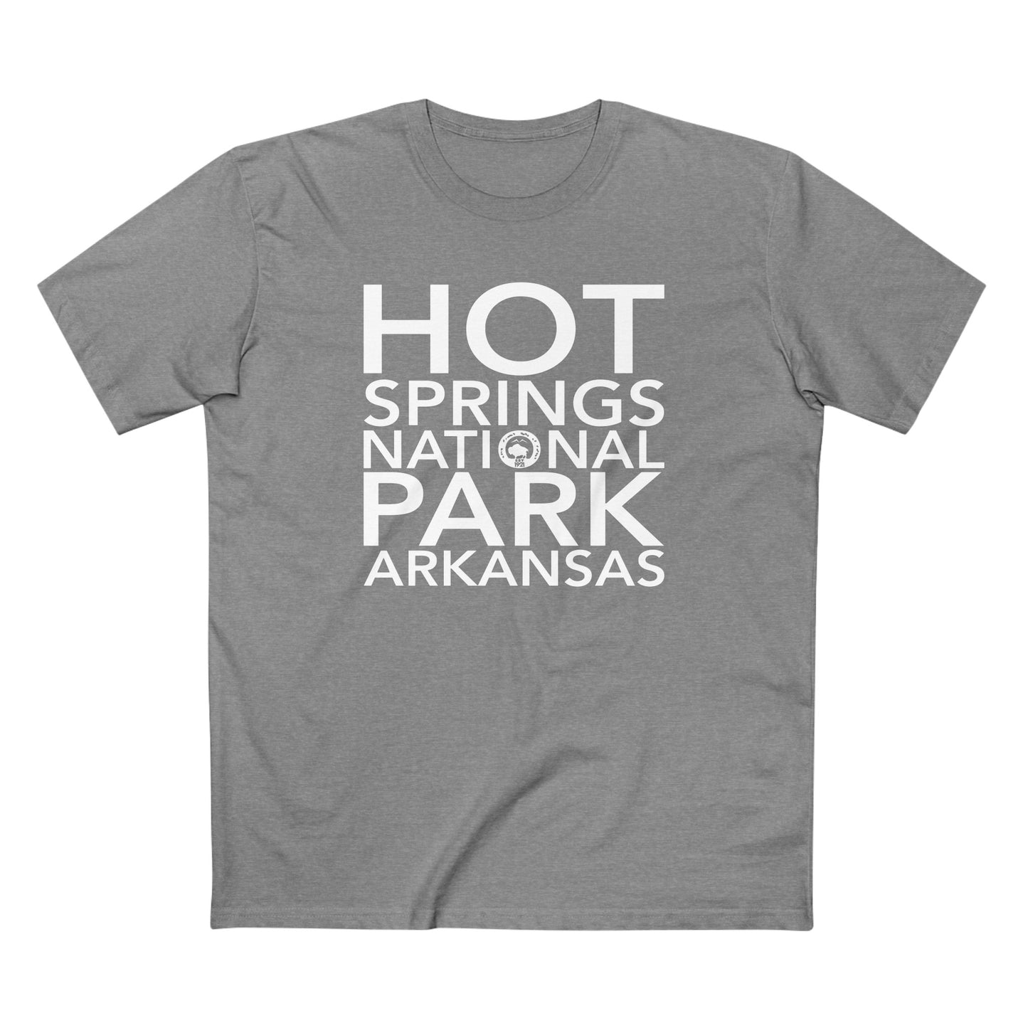 Hot Springs National Park T-Shirt Block Text
