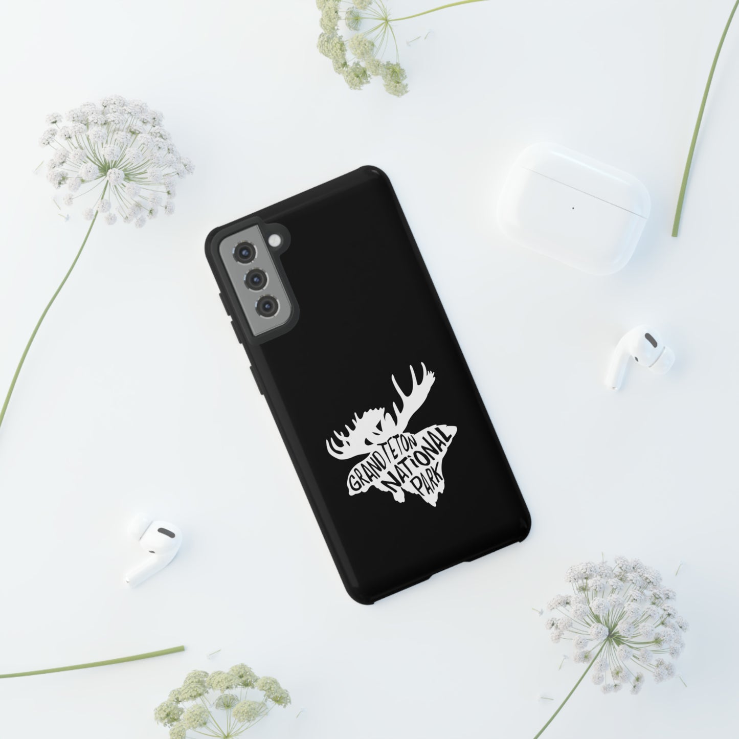 Grand Teton National Park Phone Case - Moose Design