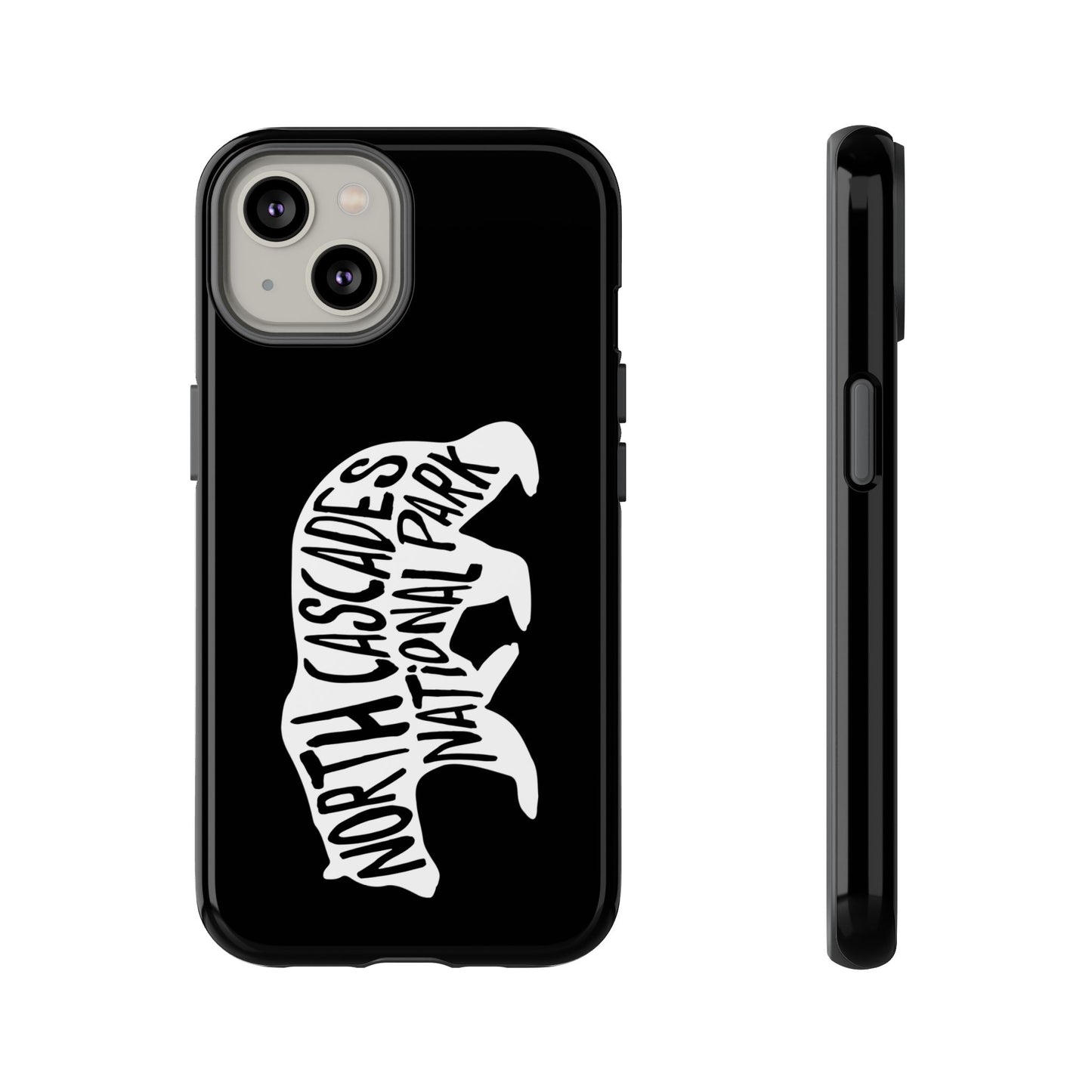 North Cascades National Park Phone Case - Black Bear Design