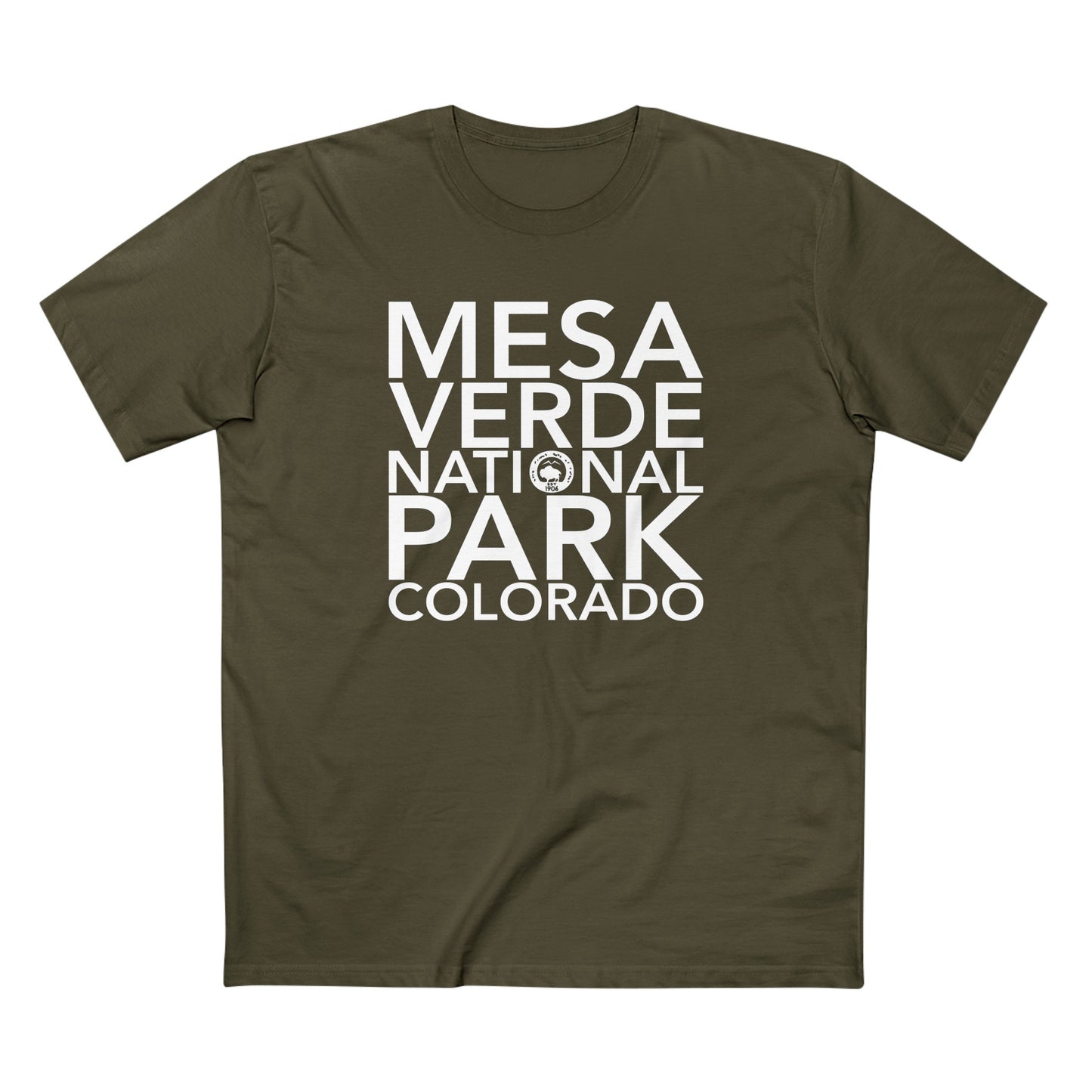 Mesa Verde National Park T-Shirt Block Text