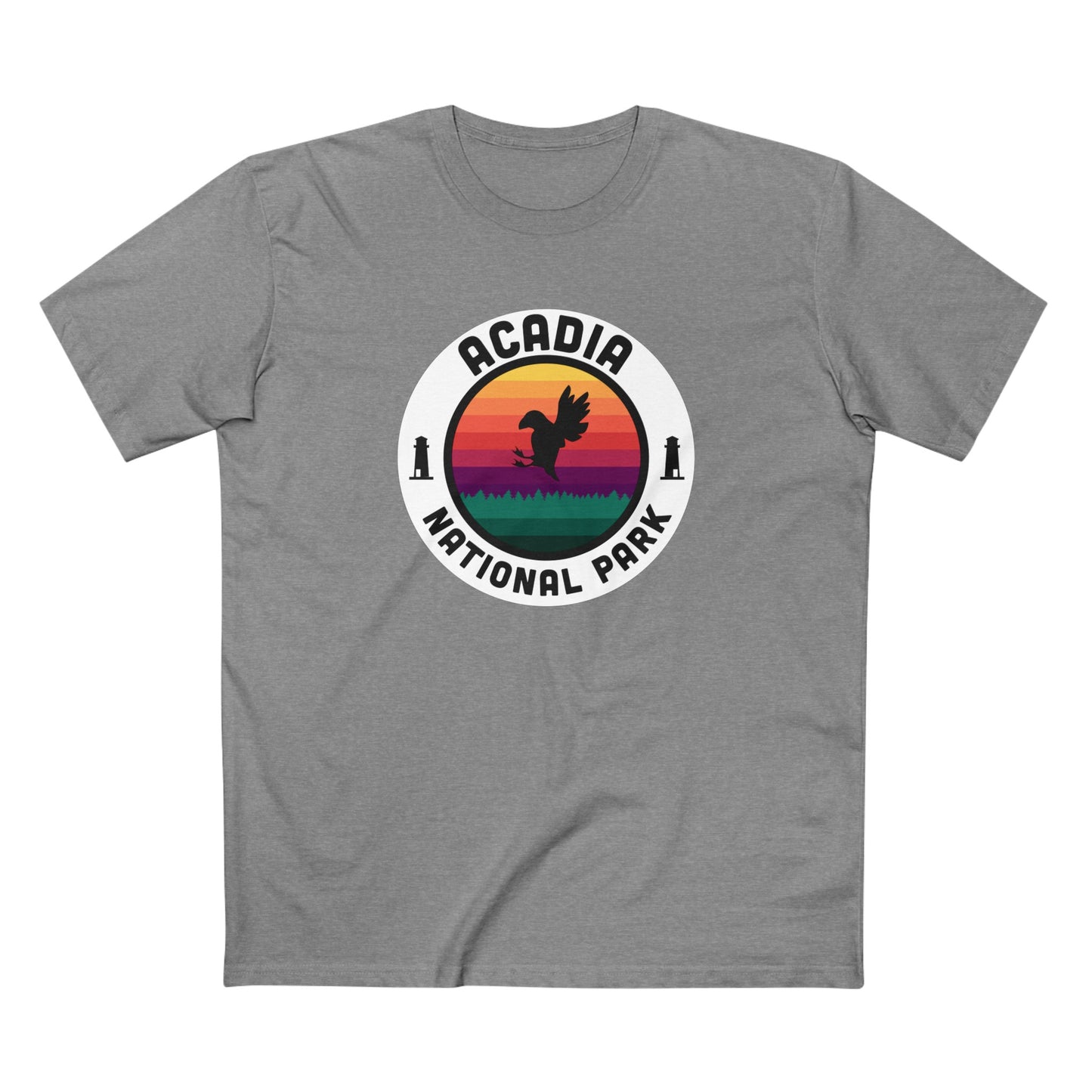Acadia National Park T-Shirt - Round Badge Design