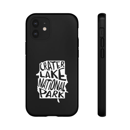 Crater Lake National Park Phone Case - Map Design