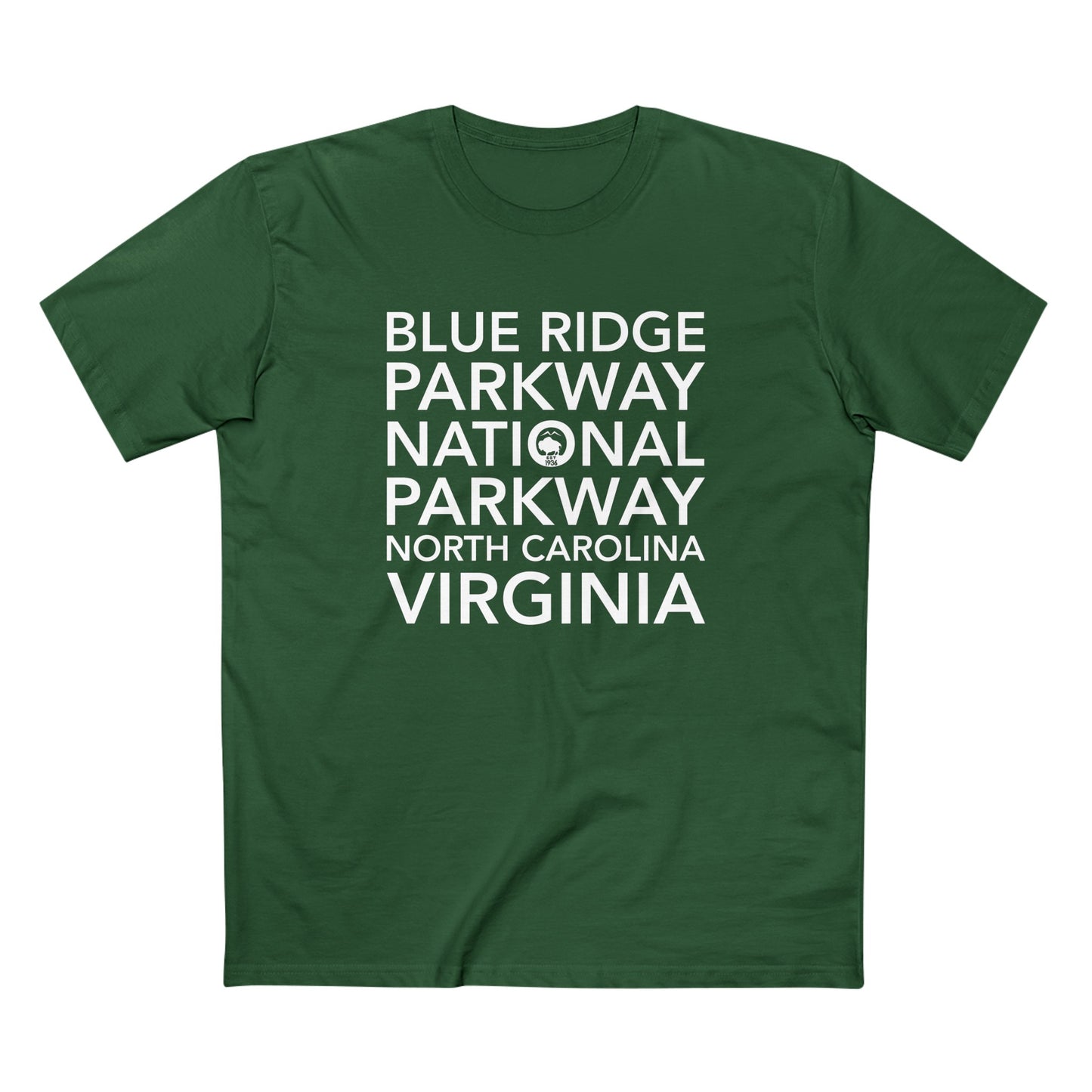 Blue Ridge Parkway T-Shirt Block Text