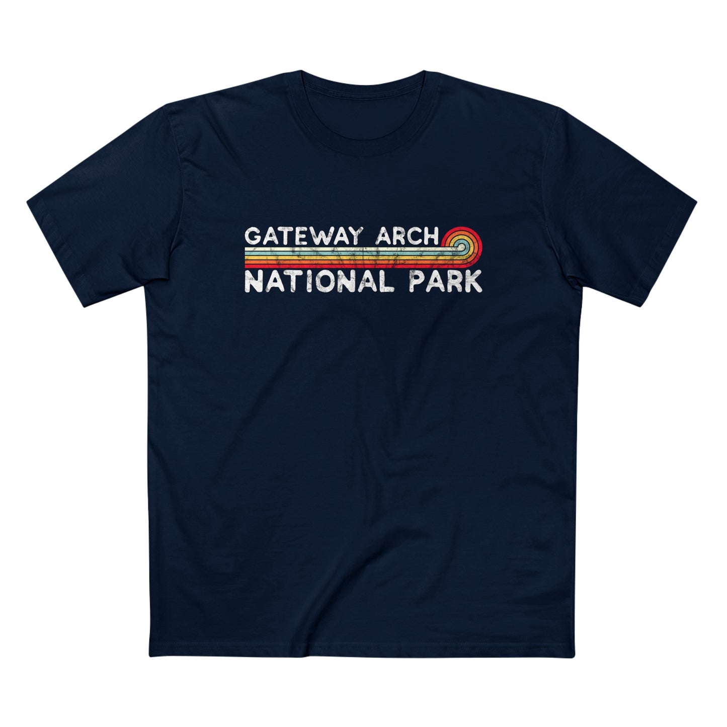 Gateway Arch National Park T-Shirt - Vintage Stretched Sunrise