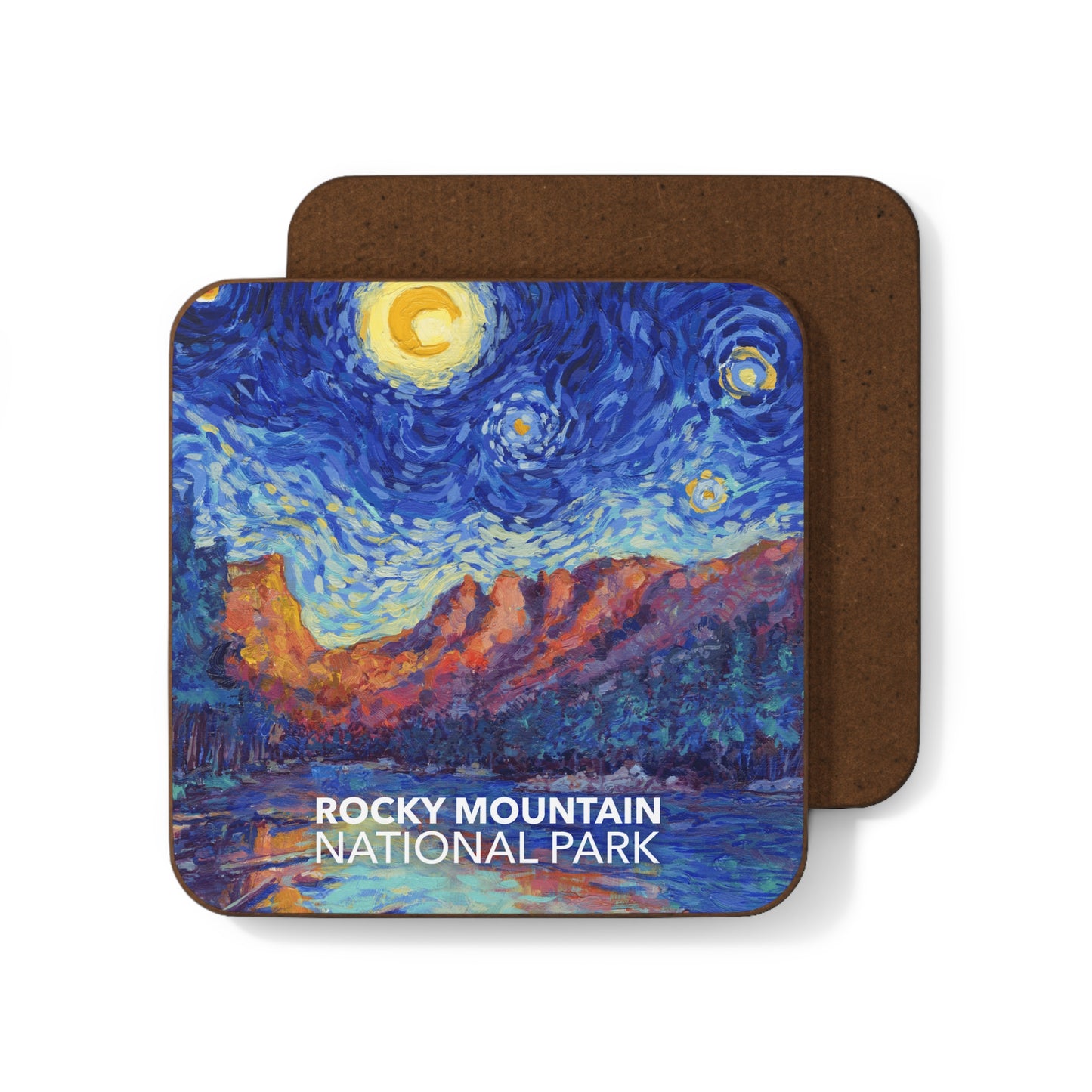 Rocky Mountain National Park Coaster - The Starry Night