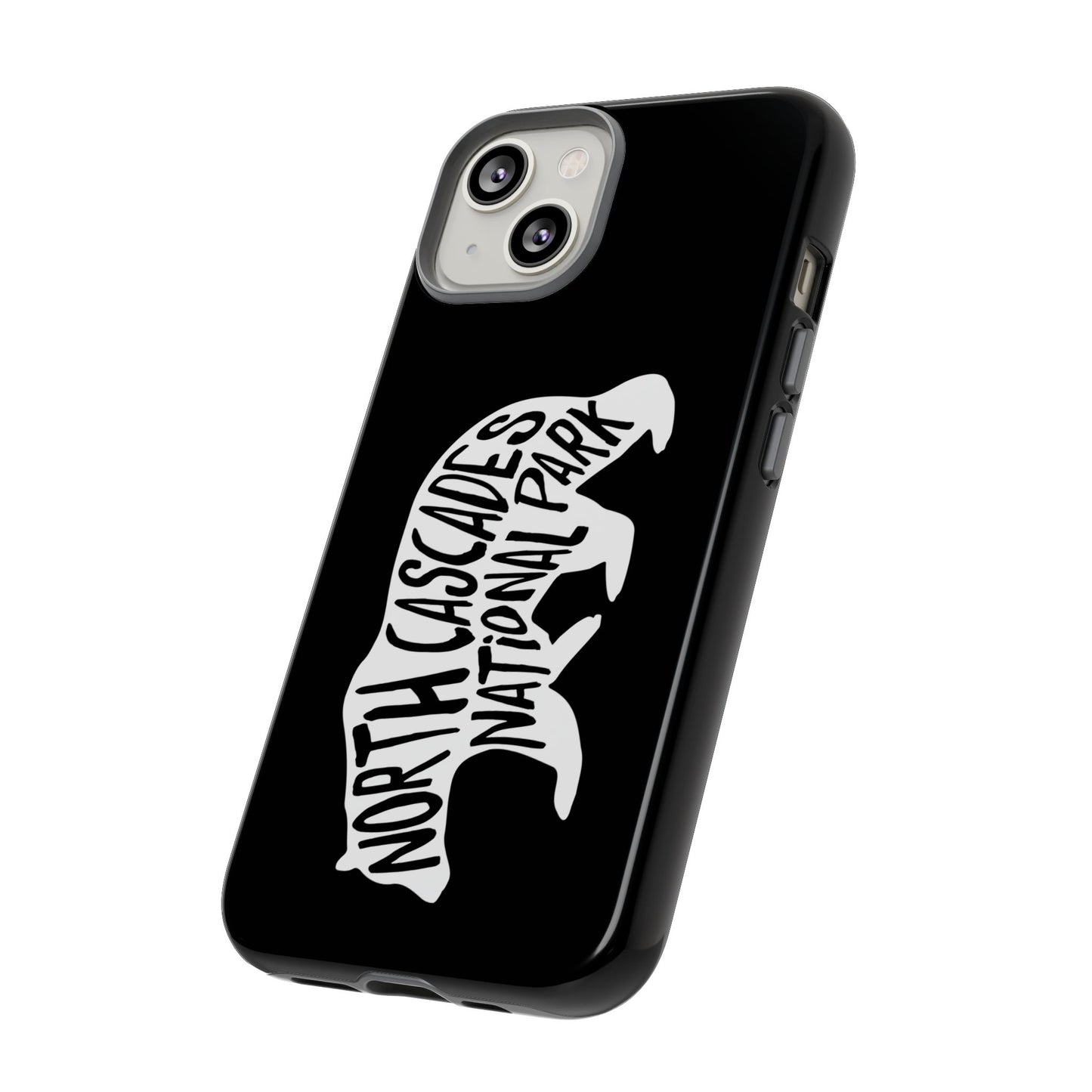 North Cascades National Park Phone Case - Black Bear Design