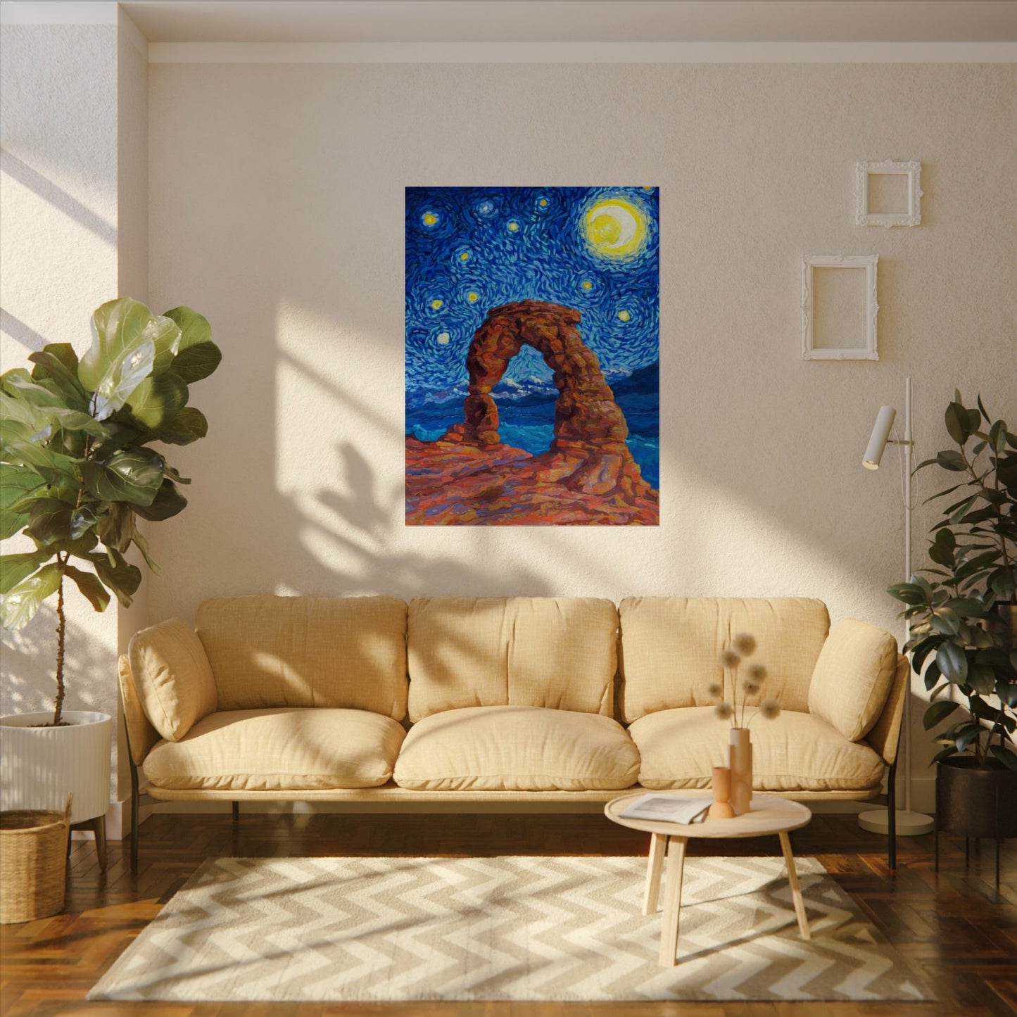 Arches National Park Starry Night Poster - Premium Textured Paper