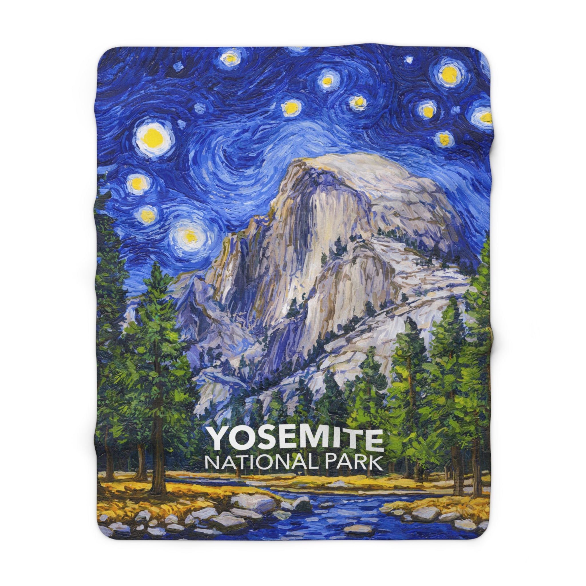 Yosemite National Park Sherpa Blanket The Starry Night National Parks Partnership