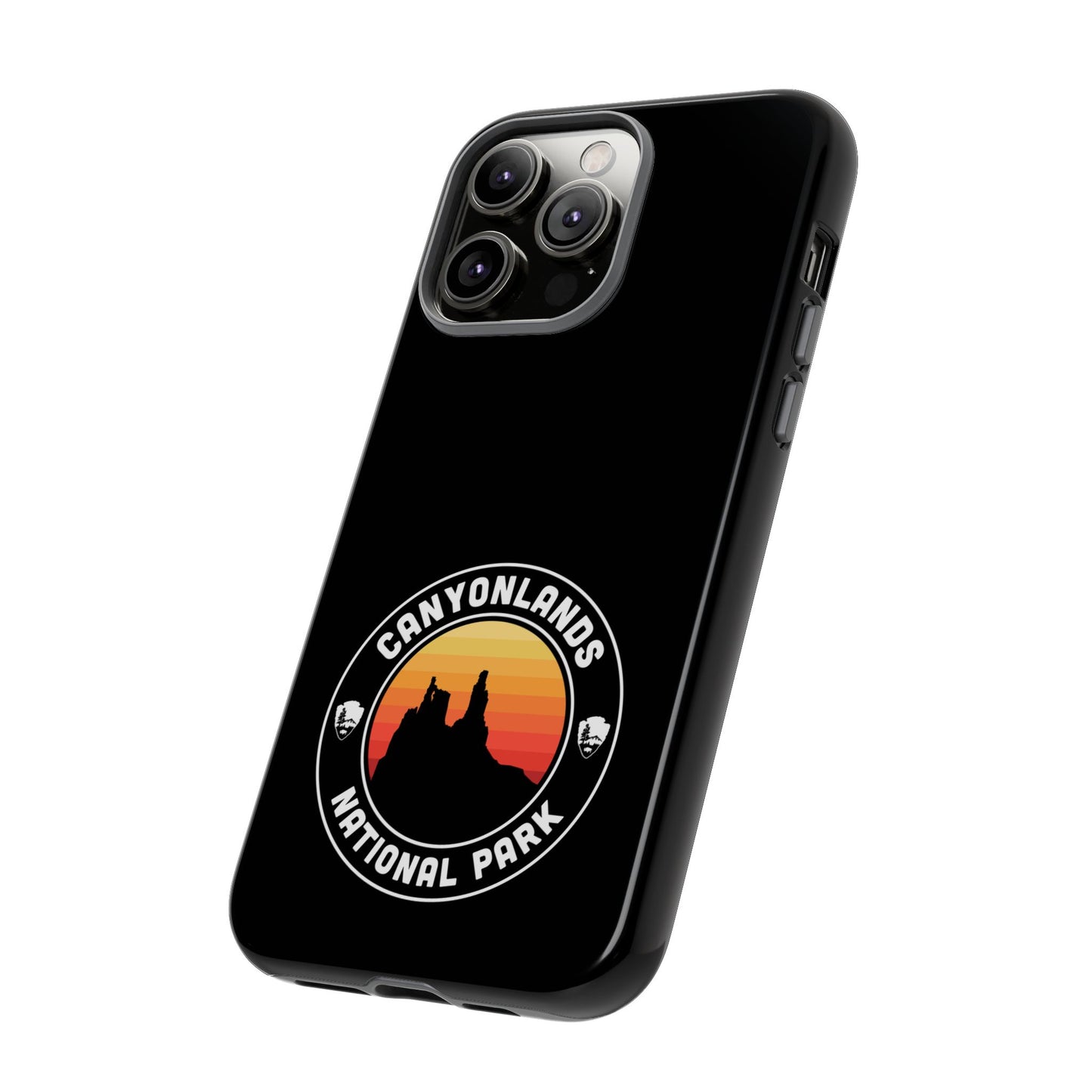 Canyonlands National Park Phone Case - Round Emblem Design