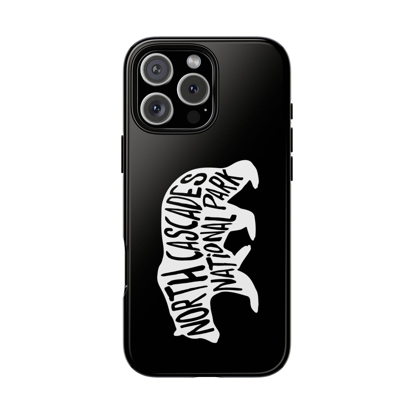 North Cascades National Park Phone Case - Black Bear Design