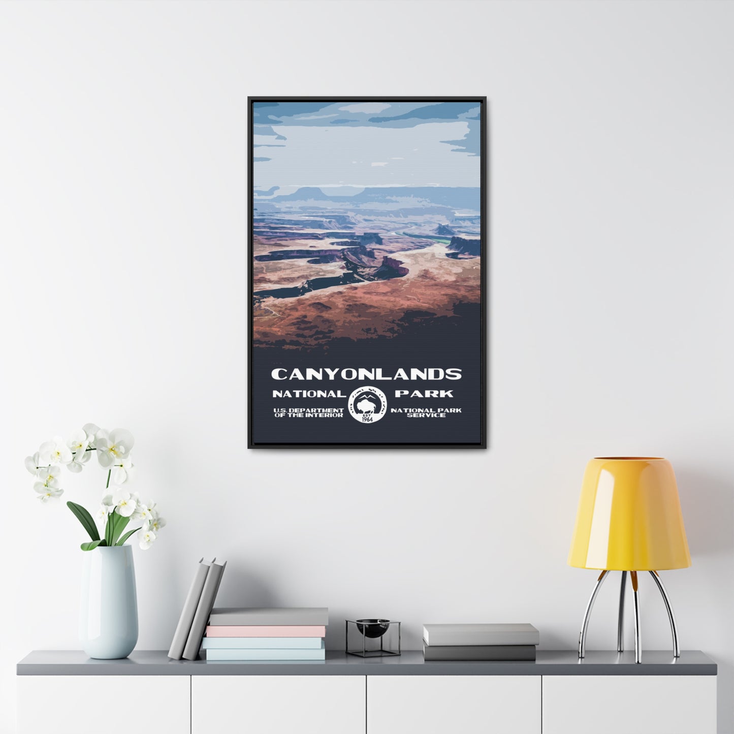 Canyonlands National Park Framed Canvas - WPA Poster