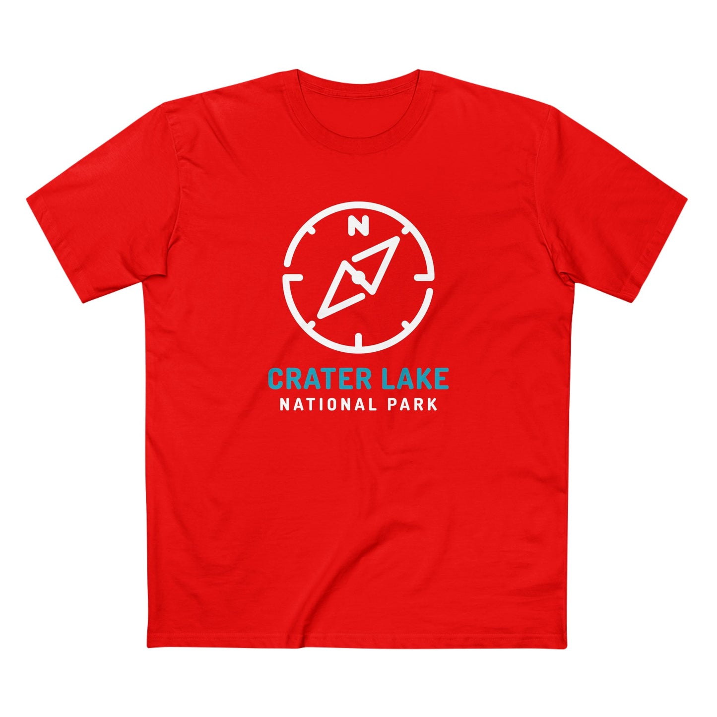 Crater Lake National Park T-Shirt Compass Design