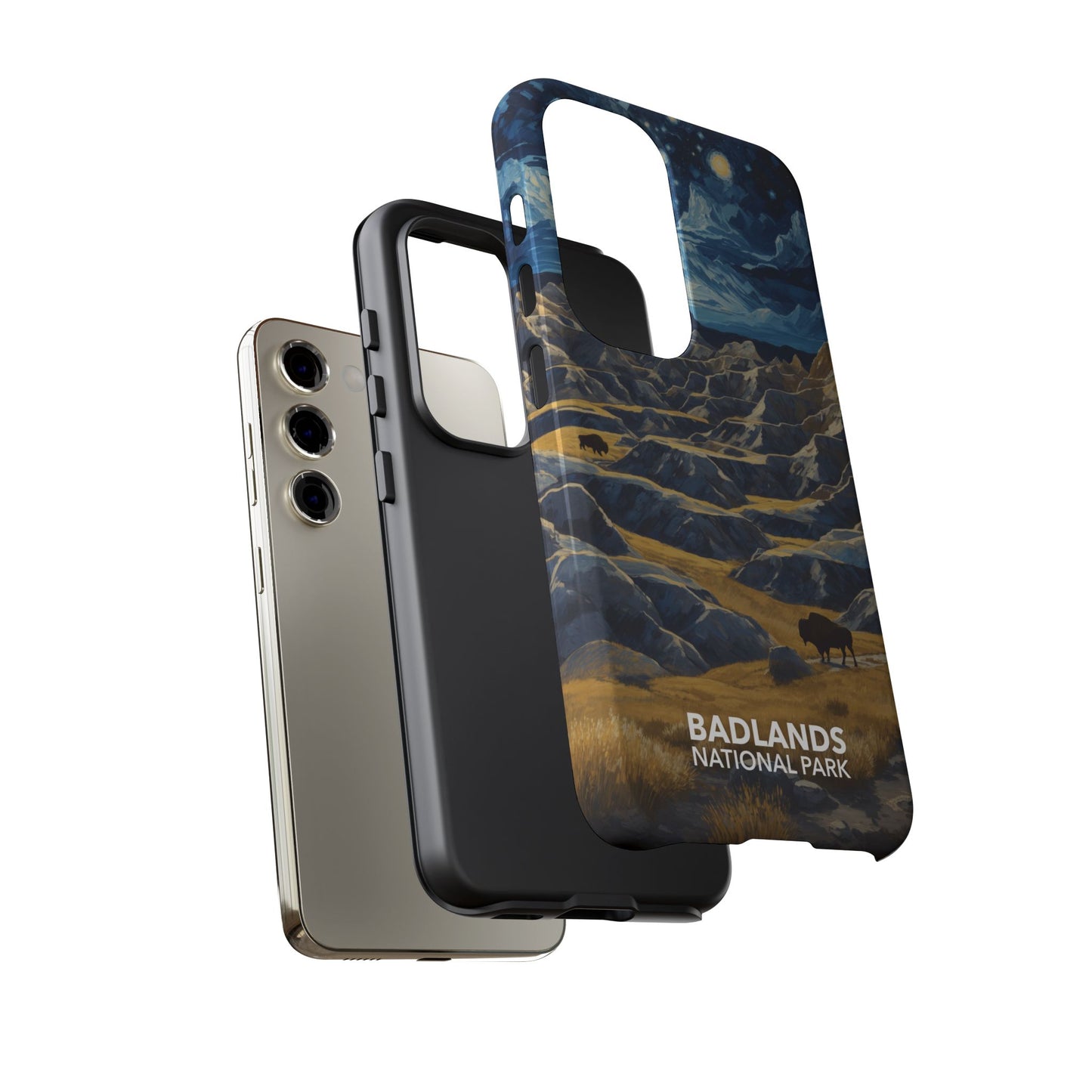 Badlands National Park Phone Case - Starry Night