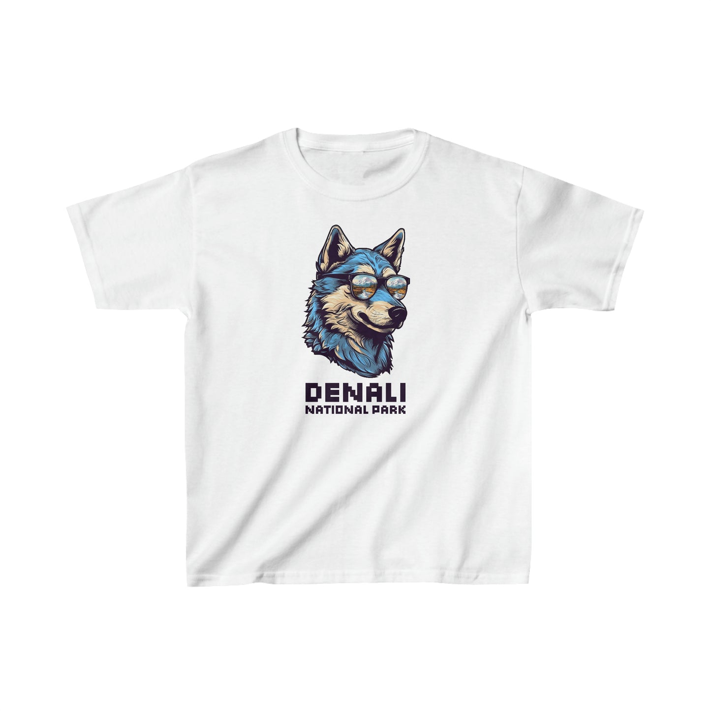 Denali National Park Child T-Shirt - Cool Wolf