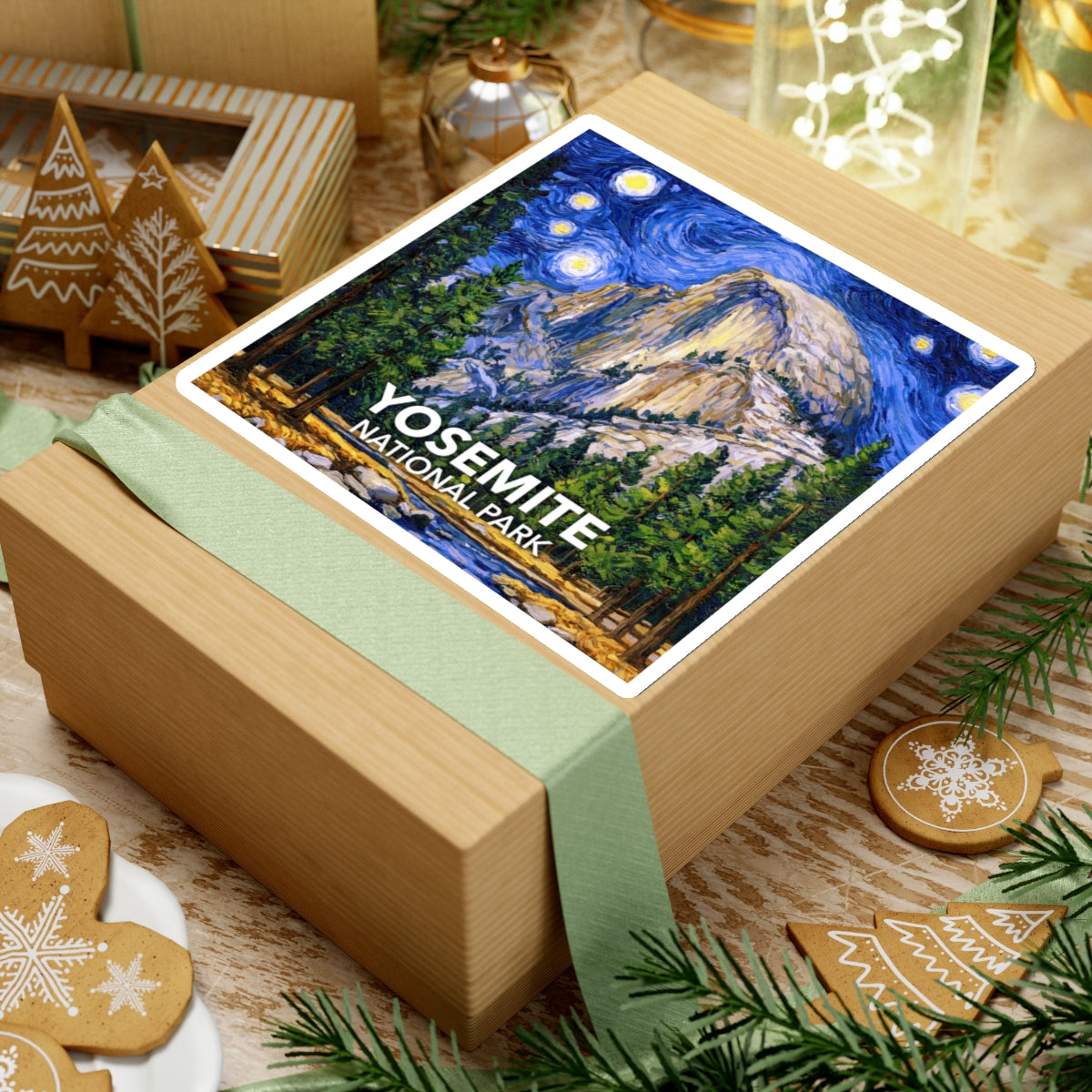 Yosemite National Park Sticker - The Starry Night