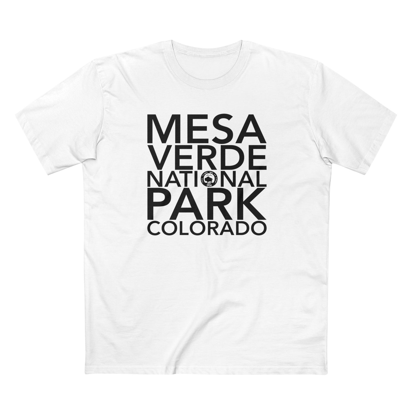 Mesa Verde National Park T-Shirt Block Text