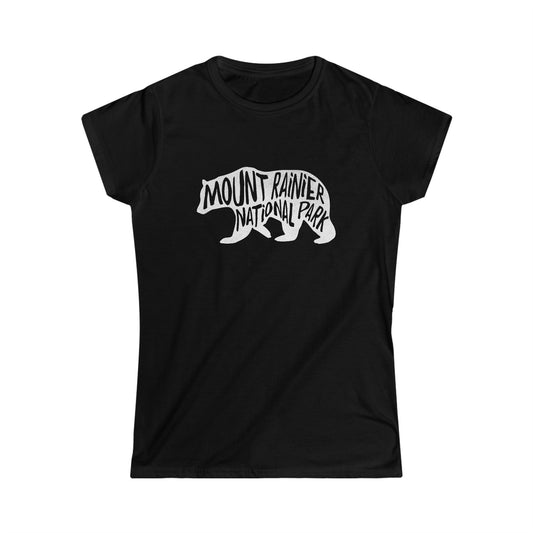 Mount Rainier National Park Women's T-Shirt - Black Bear