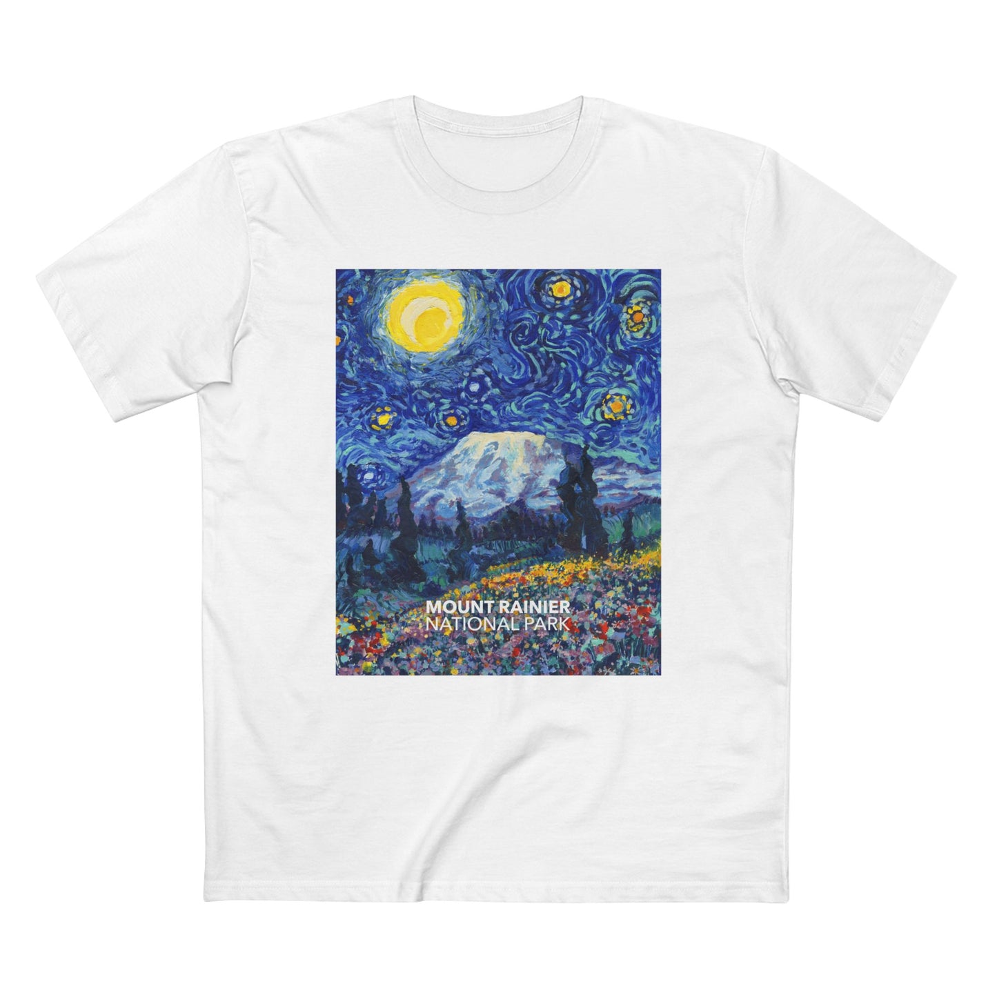 Mountain Rainier National Park T-Shirt - The Starry Night