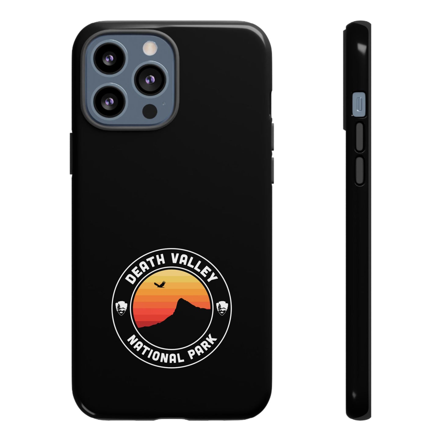 Death Valley National Park Phone Case - Round Emblem Design