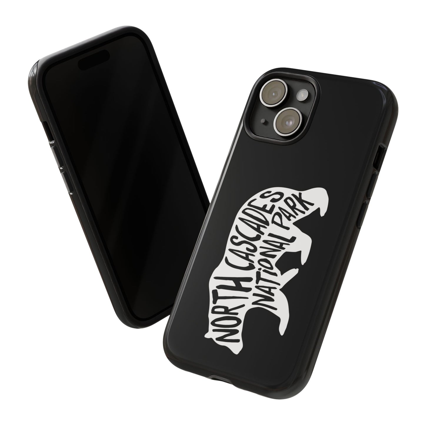 North Cascades National Park Phone Case - Black Bear Design