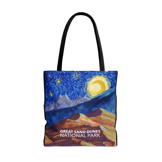 Great Sand Dunes National Park Tote Bag - The Starry Night