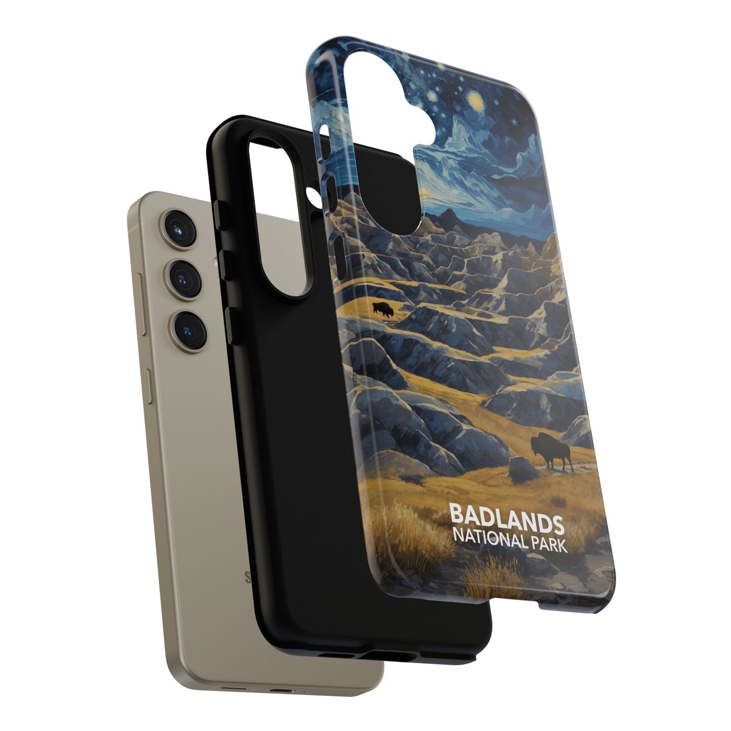 Badlands National Park Phone Case - Starry Night