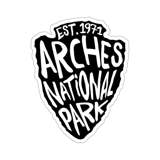 Arches National Park Sticker - Arrow Head Design