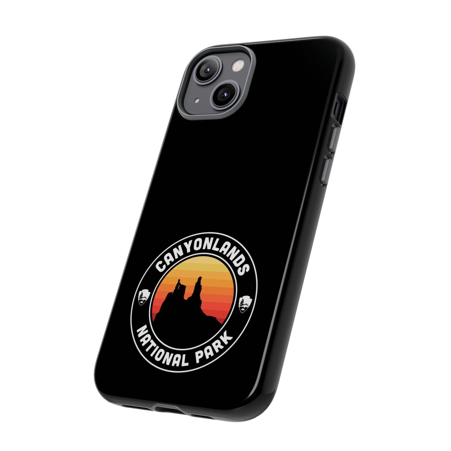 Canyonlands National Park Phone Case - Round Emblem Design