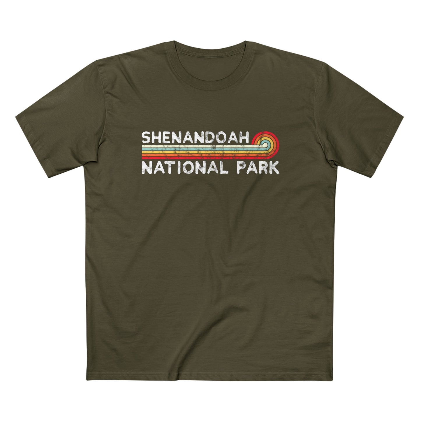 Shenandoah National Park T-Shirt - Vintage Stretched Sunrise