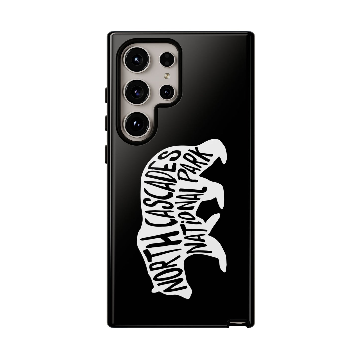 North Cascades National Park Phone Case - Black Bear Design