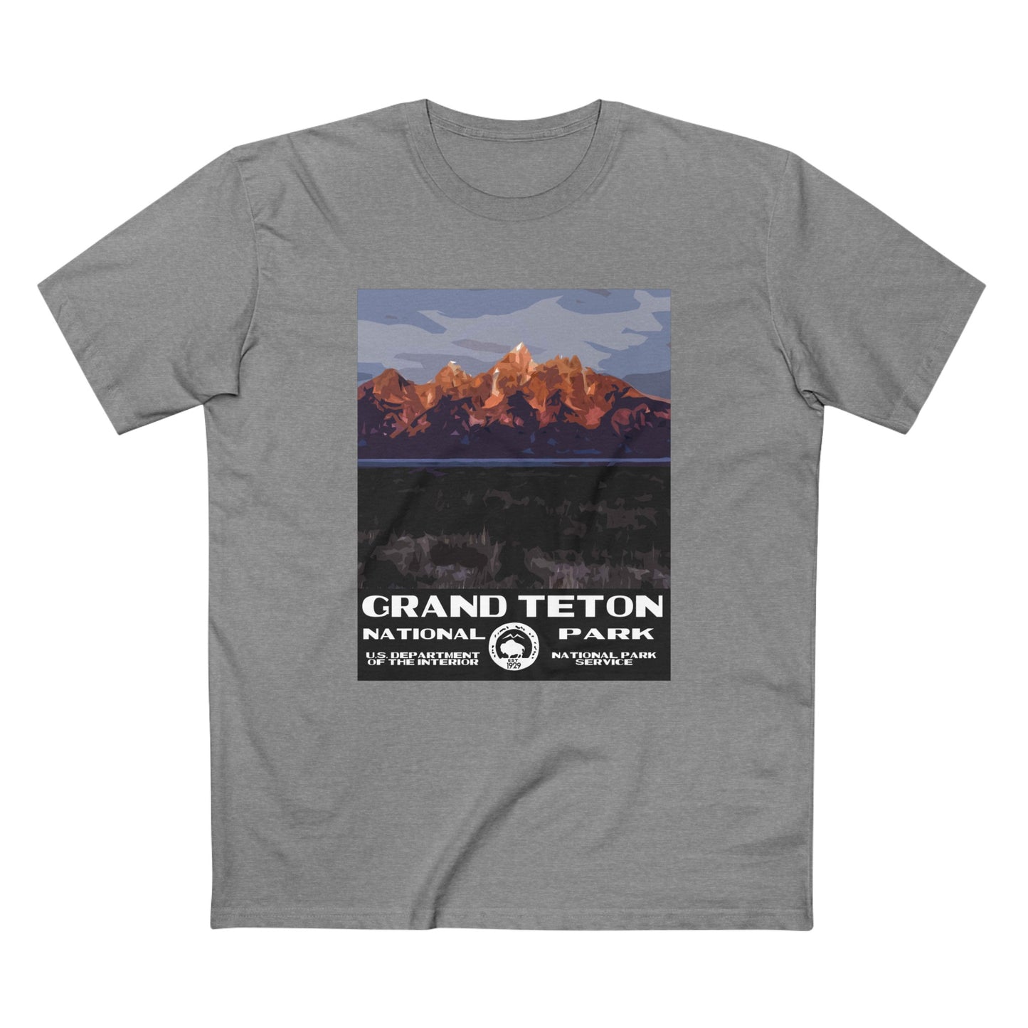 Grand Teton National Park T-Shirt - Moulton Barn WPA