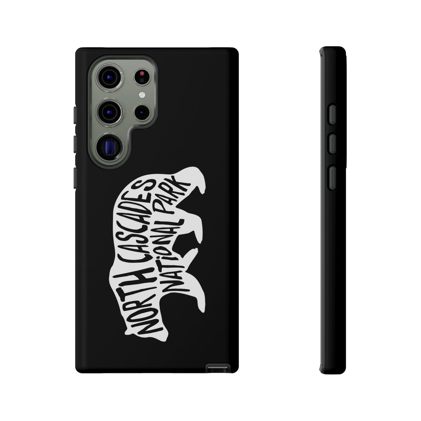 North Cascades National Park Phone Case - Black Bear Design