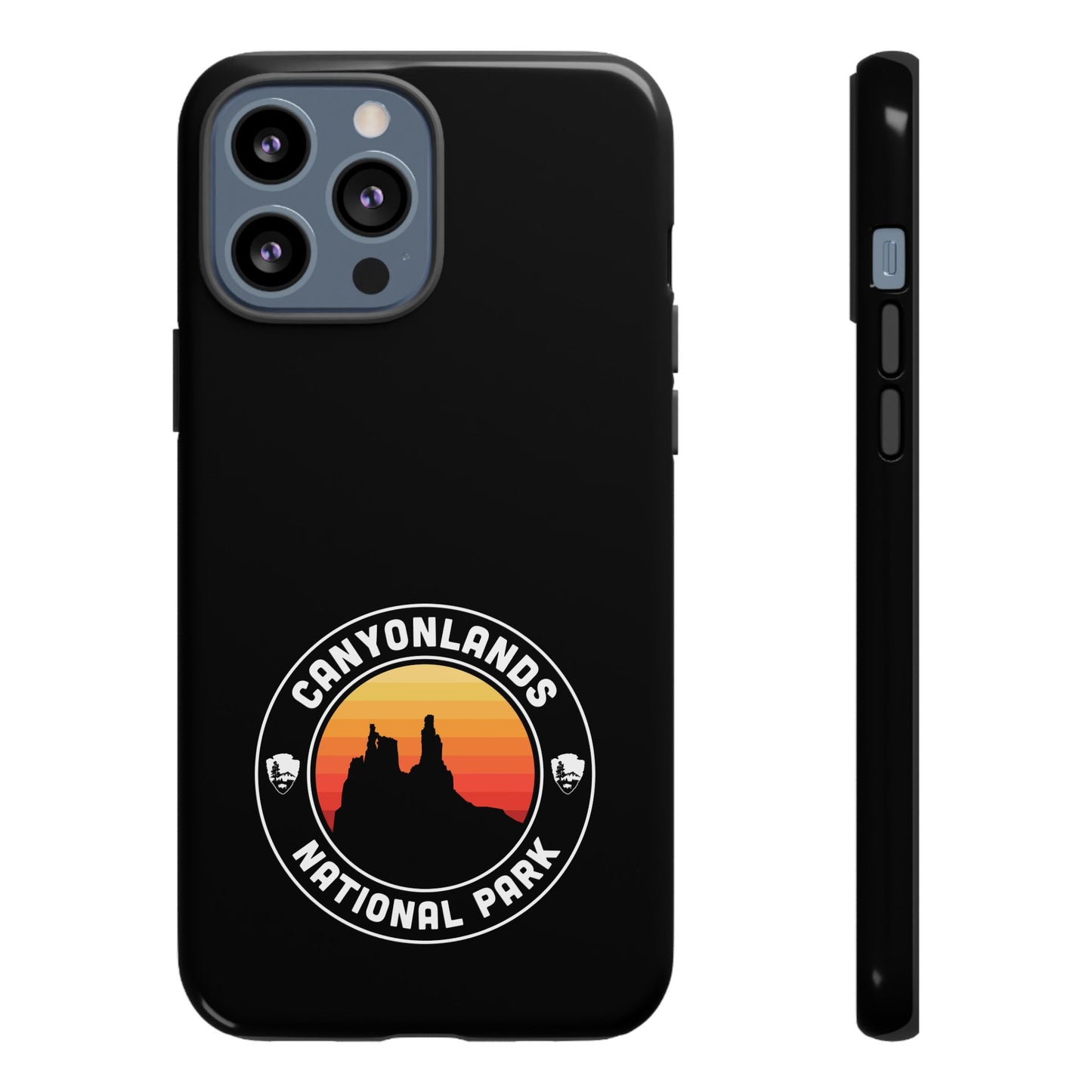 Canyonlands National Park Phone Case - Round Emblem Design