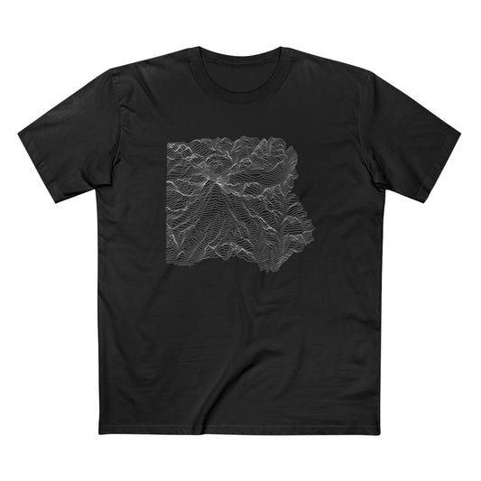 Mount Rainier National Park T-Shirt - Topographical Lines