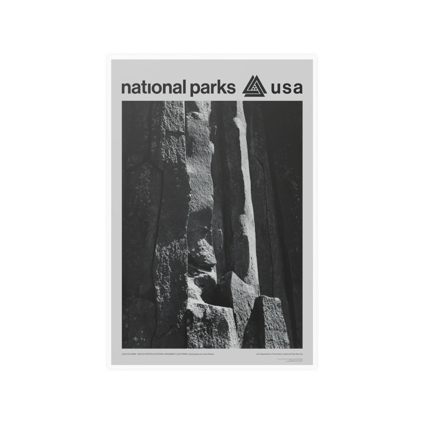 Devils Postpile National Monument Poster - Ansel Adams