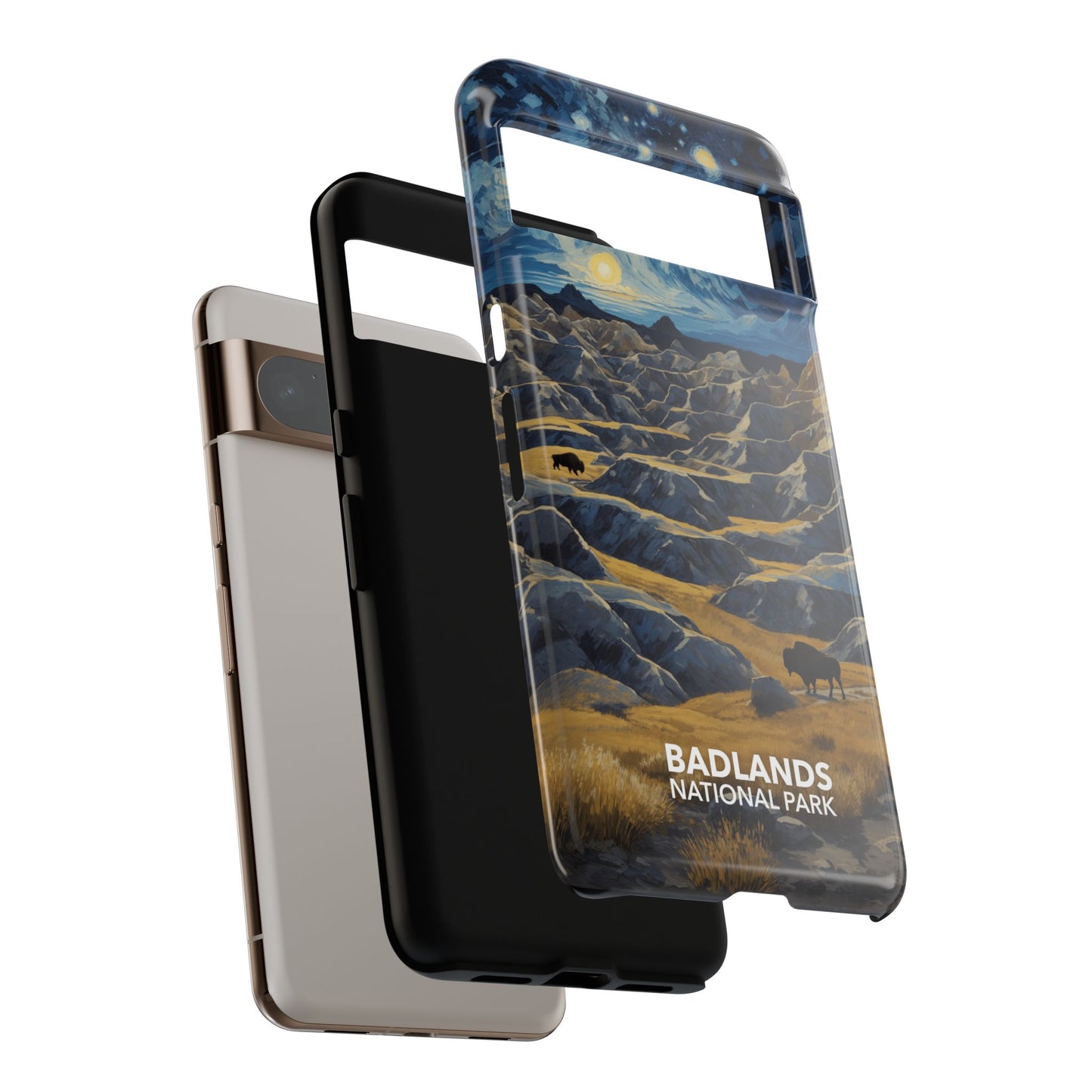 Badlands National Park Phone Case - Starry Night