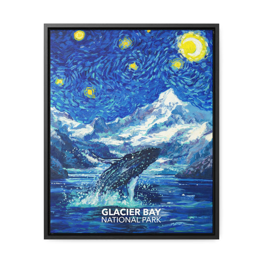 Glacier Bay National Park Framed Canvas - The Starry Night