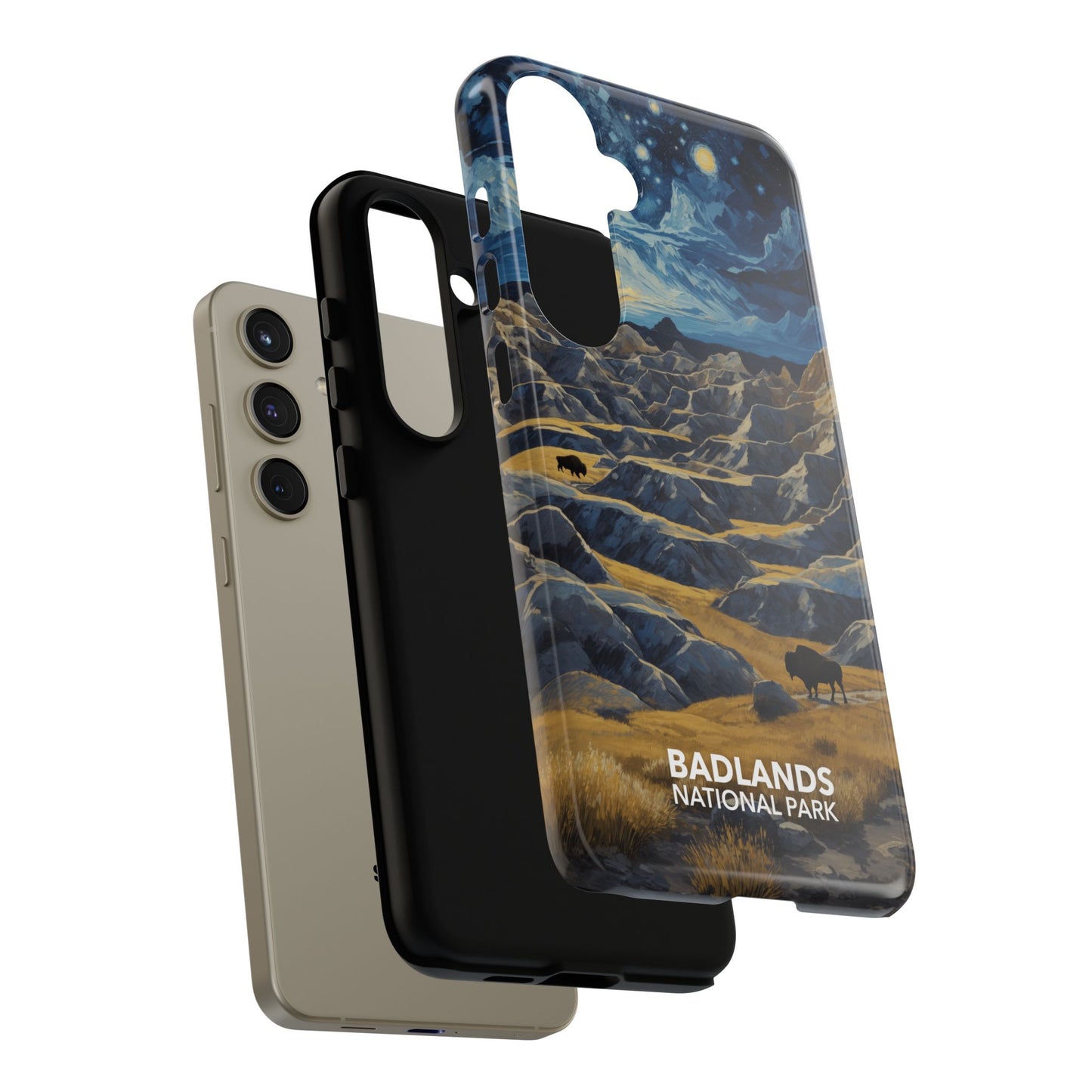 Badlands National Park Phone Case - Starry Night