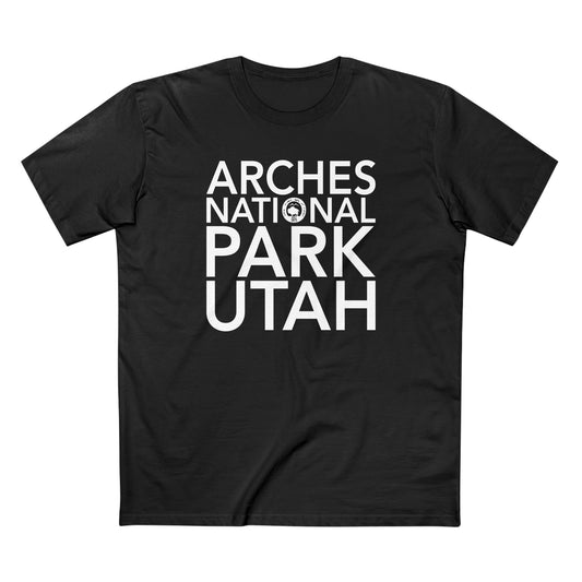 Arches National Park T-Shirt Block Text