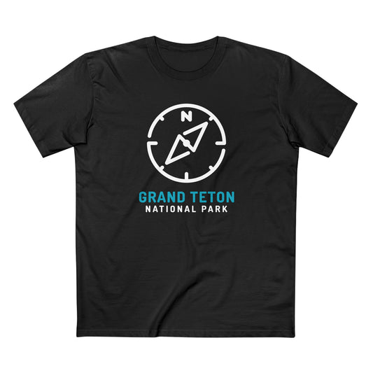 Grand Teton National Park T-Shirt Compass Design