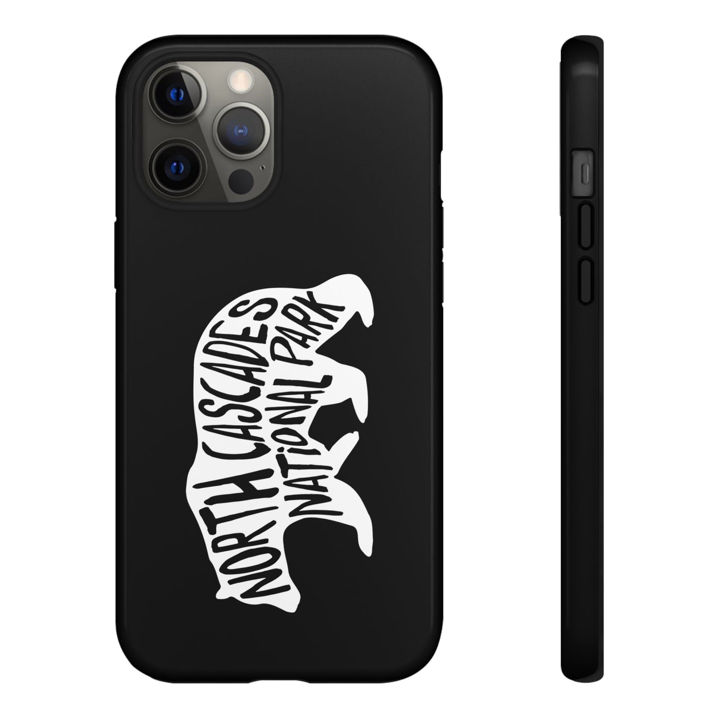 North Cascades National Park Phone Case - Black Bear Design