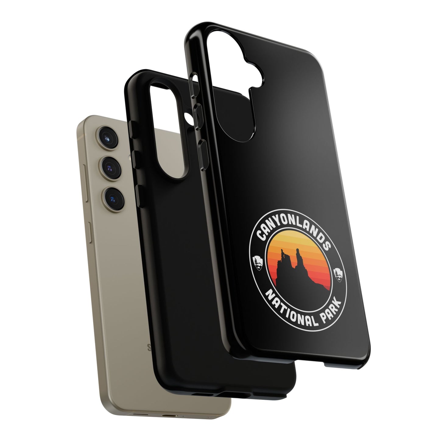 Canyonlands National Park Phone Case - Round Emblem Design